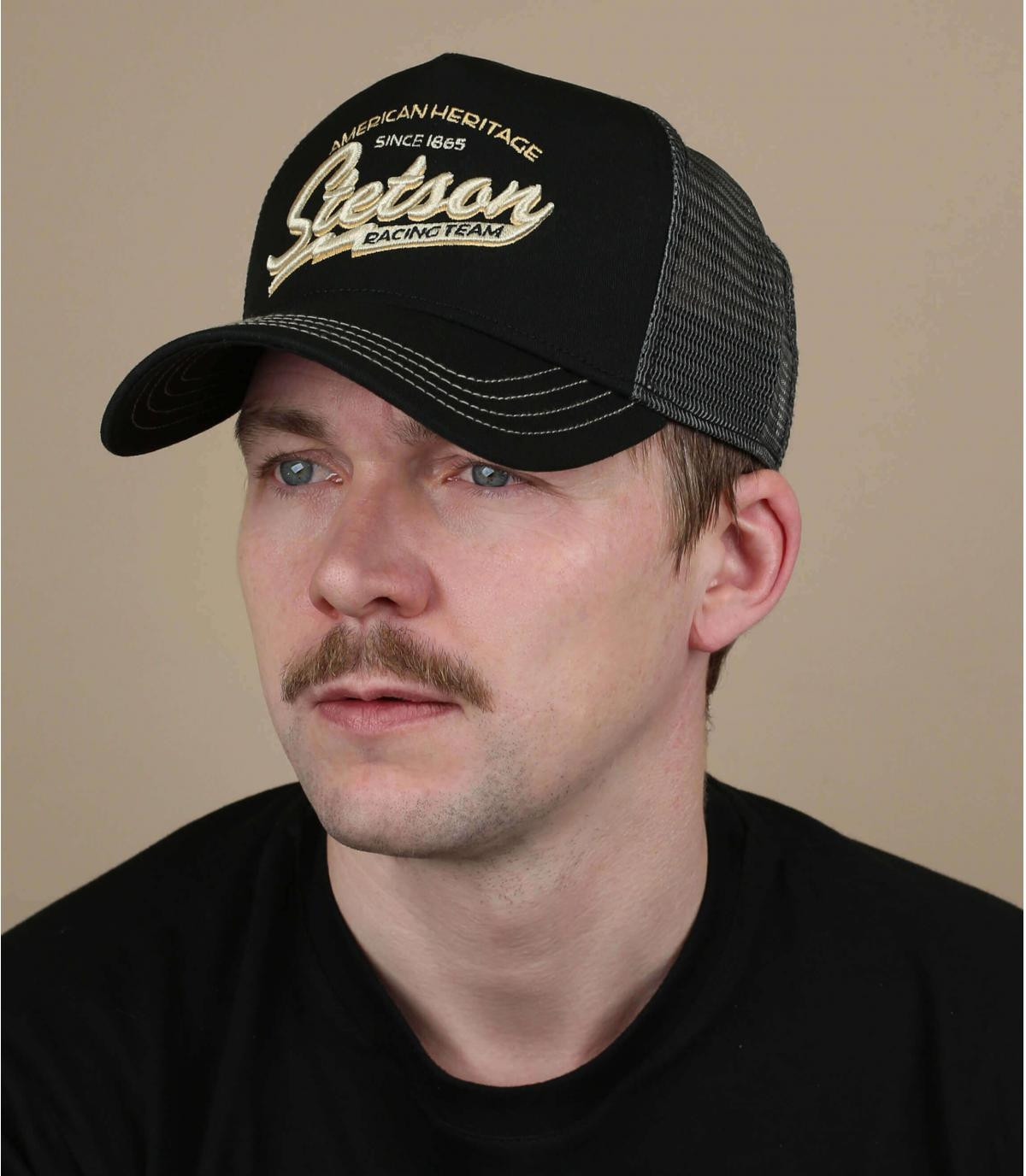 Trucker Stetson schwarz Trucker Cap Racing Team Trucker Stetson schwarz Trucker Cap Racing Team